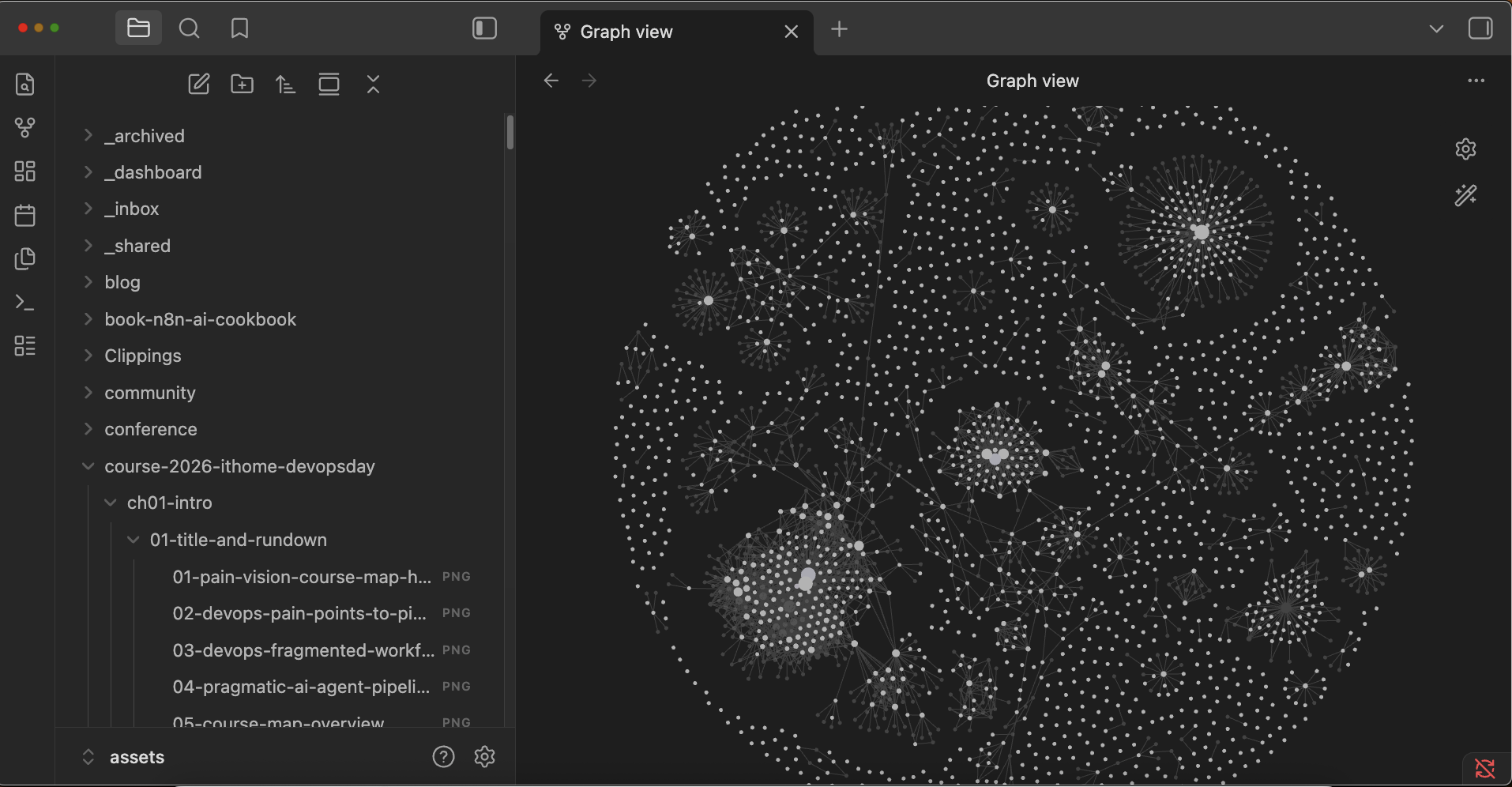Obsidian graph view